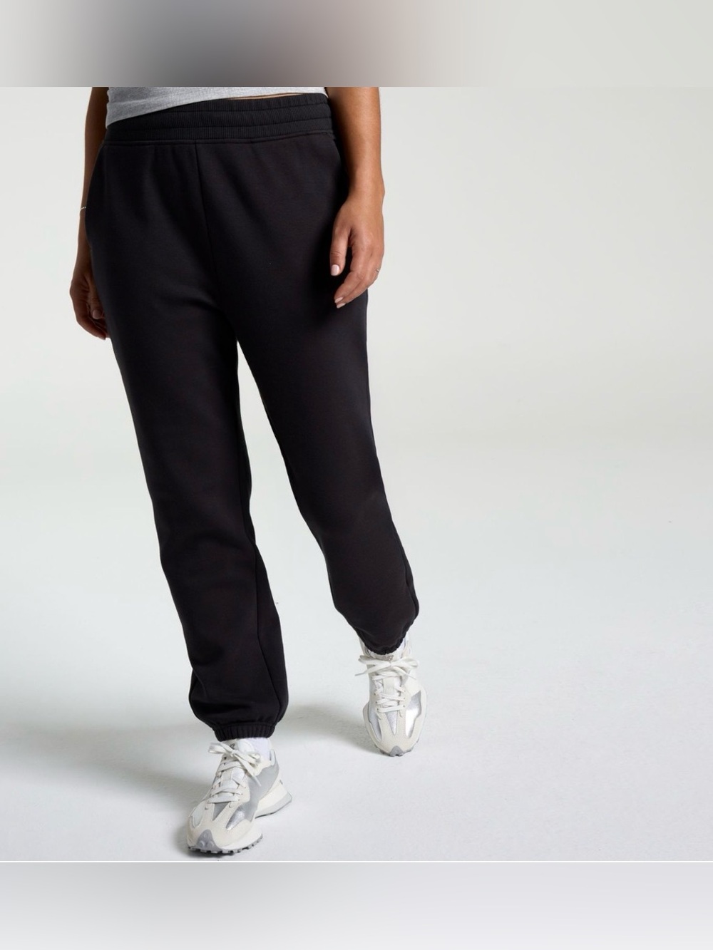 CAlia Women’s Soft Scuba Black Joggers
